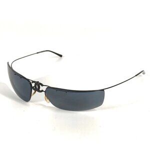 CHANEL 4032 vintage CC logo Folding Folding eyewear sunglasses Plastic Black